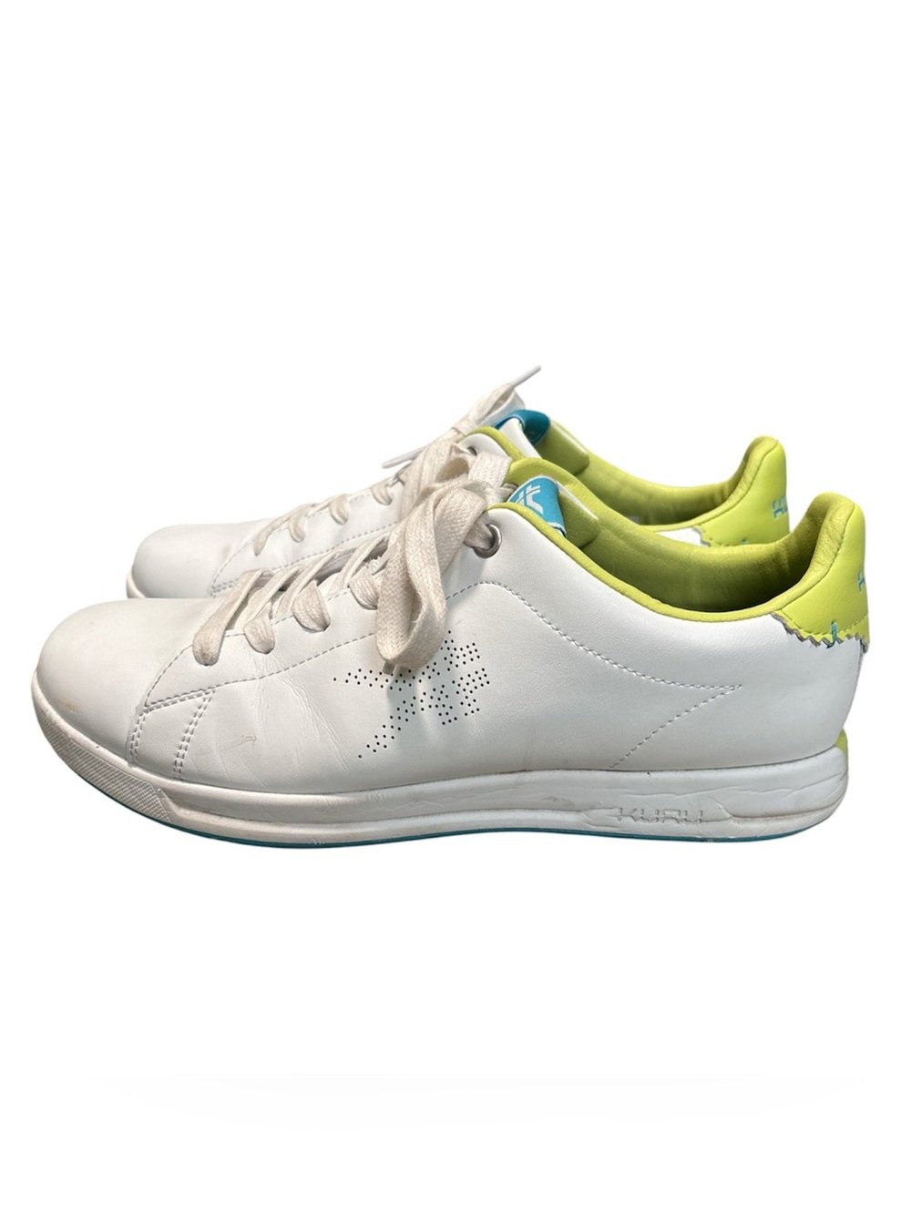 Kuru Roam white leather court sneakers